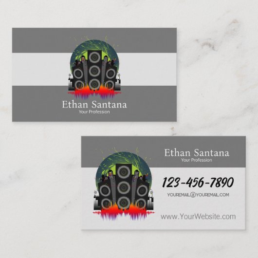 Speaker Blast Visitekaartje (Voorkant / Achterkant)