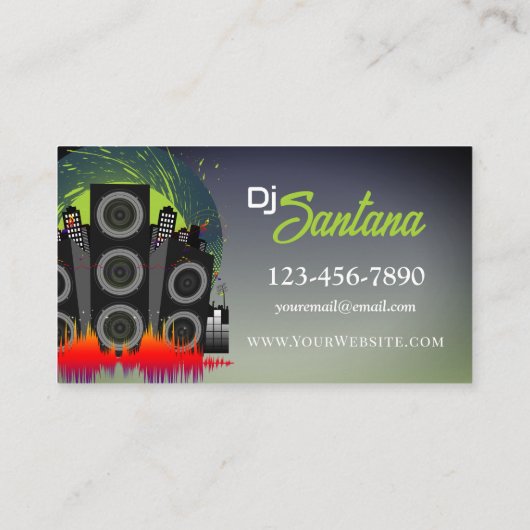 Speaker Blast Visitekaartje (Achterkant)