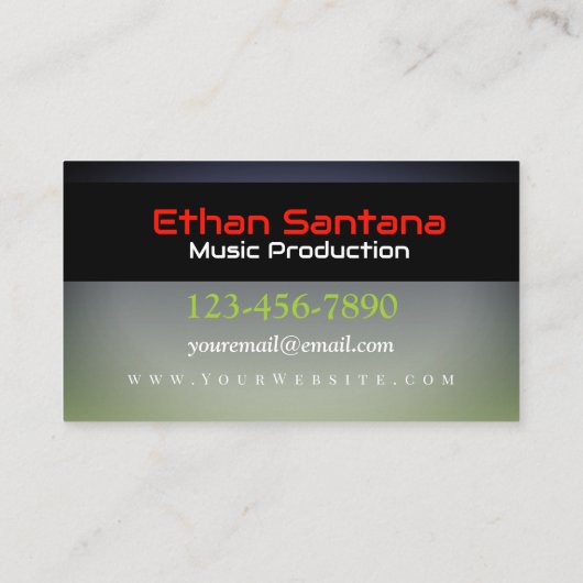 Speaker Blast Visitekaartje (Achterkant)