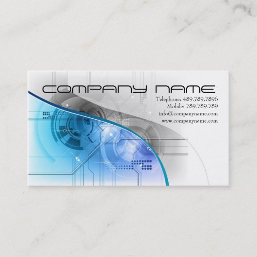 Speaker of Sound Recording Music Teachnique Visitekaartje (Voorkant)