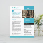 Speaker One Sheet Template (Staand voorkant)