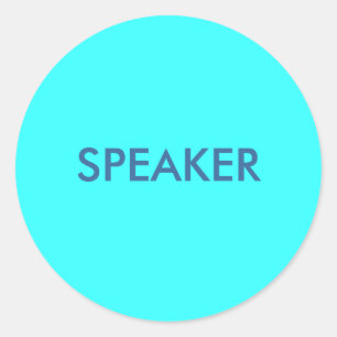 SPEAKER RONDE STICKER