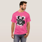 Speaker Techno Bass Muziek Graphics Gifts Unisex E T-shirt (Voorkant volledig)