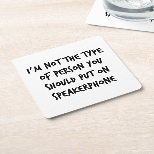 Speakerphone Kartonnen Onderzetters (Schuin)