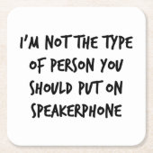 Speakerphone Kartonnen Onderzetters (Voorkant)