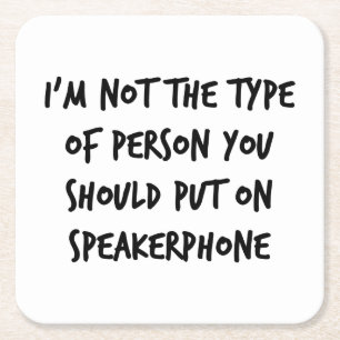 Speakerphone Kartonnen Onderzetters