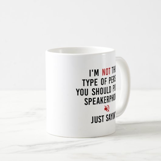 Speakerphone Koffiemok (Voorkant rechts)