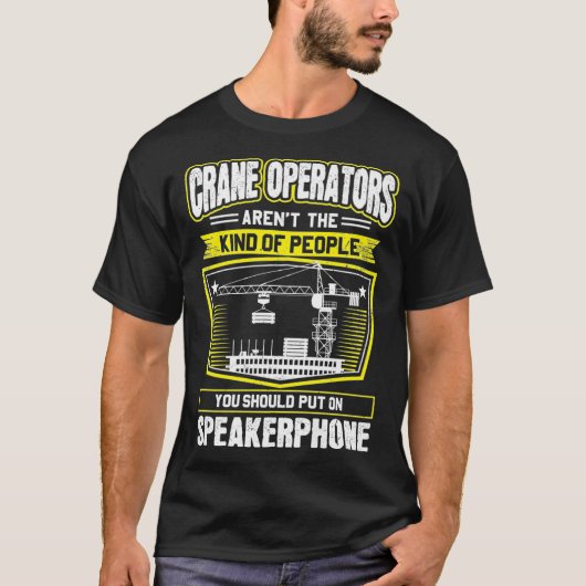 Speakerphone Kraan Operator Premium T-shirt (Voorkant)