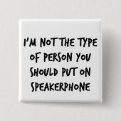 Speakerphone Vierkante Button 5,1 Cm (Voorkant)