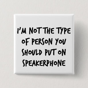 Speakerphone Vierkante Button 5,1 Cm