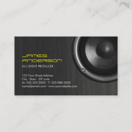 Speakers DJ Music Event Production visitekaartjes