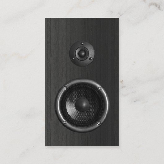 Speakers DJ Music Event Production visitekaartjes (Achterkant)