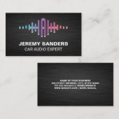 Speakers Equalizer Sound Graphic Visitekaartje (Voorkant / Achterkant)