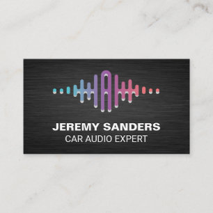Speakers Equalizer Sound Graphic Visitekaartje