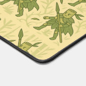 Spear Wielding Bamboo Art Bureaumat (Hoek)