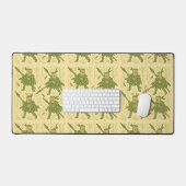 Spear Wielding Bamboo Art Bureaumat (Keyboard & Muis)