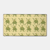 Spear Wielding Bamboo Art Bureaumat (Voorkant)