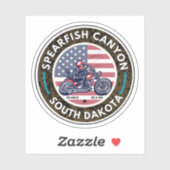 SPEARFISH CANYON SCHILDERACHTIG BYWAY MOTORFIETSEN STICKER (Vel)