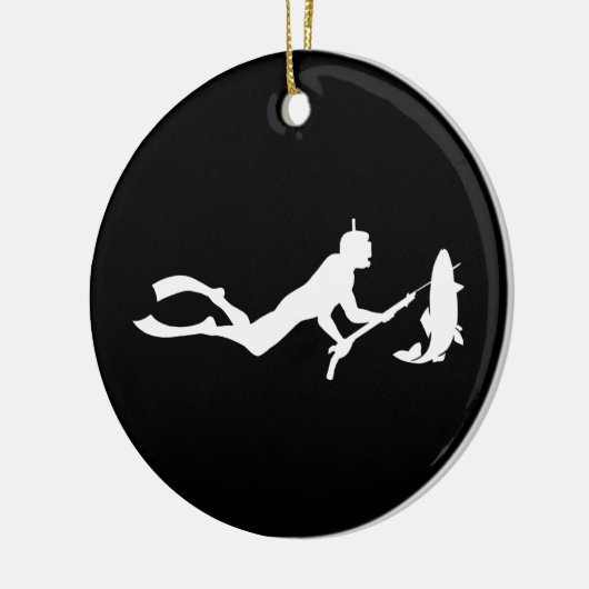 Spearfish Diver Keramisch Ornament (Links)