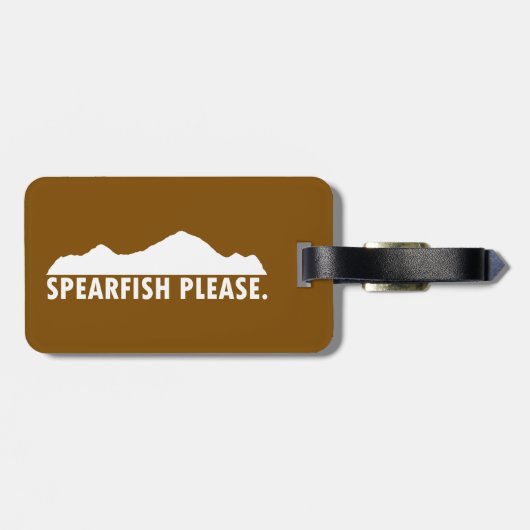 Spearfish South Dakota Alsjeblieft Bagagelabel (Achterkant horizontaal)
