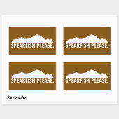 Spearfish South Dakota Alsjeblieft Rechthoekige Sticker (Vel)