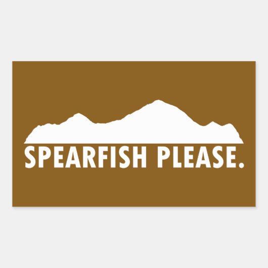 Spearfish South Dakota Alsjeblieft Rechthoekige Sticker (Voorkant)