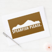 Spearfish South Dakota Alsjeblieft Rechthoekige Sticker (Envelop)