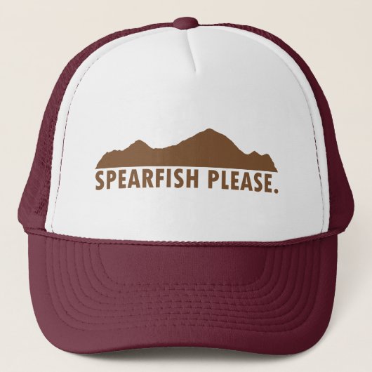 Spearfish South Dakota alstublieft Trucker Pet (Voorkant)