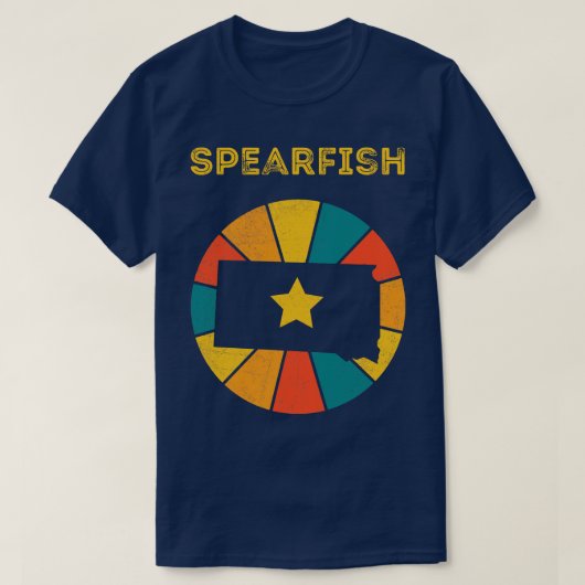 Spearfish South Dakota  Distress Souvenir T-shirt (Design voorkant)