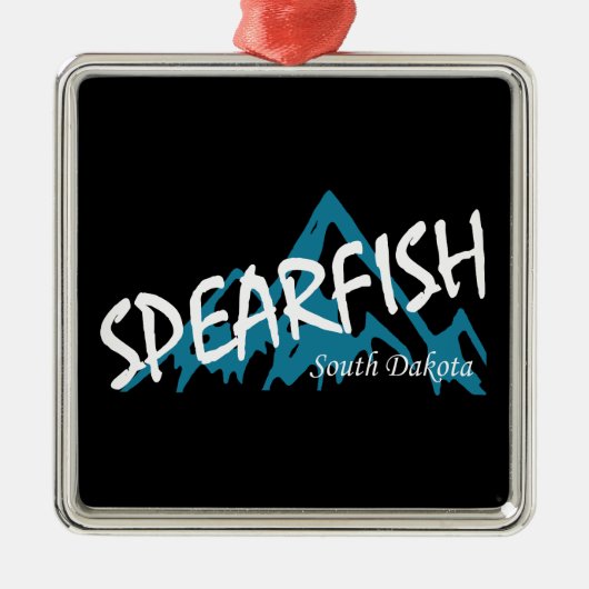 Spearfish South Dakota Mountain Metalen Ornament (Voorkant)