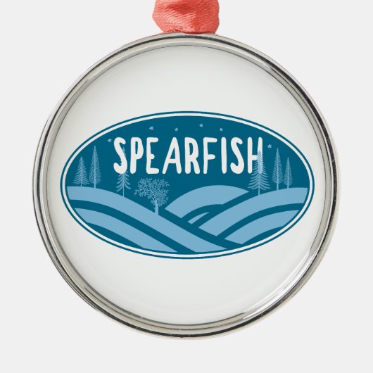 Spearfish South Dakota Outdoors Metalen Ornament (Voorkant)