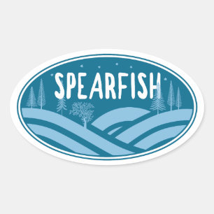 Spearfish South Dakota Outdoors Ovale Sticker