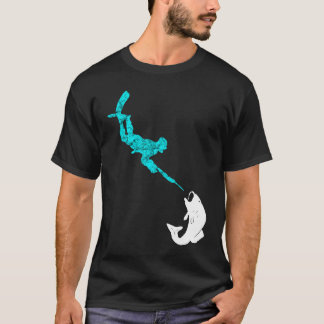 Spearfish Underwater Hunter Spearfisher Hunting T-shirt
