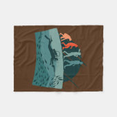 Spearfish Vist speekselzee Fleece Deken (Voorkant (Horizontaal))