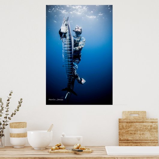 Spearfish wahoo poster (Keuken)