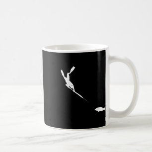 Spearfishing Freediver Visjacht T-shirt  Koffiemok