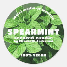 Spearmint Candle Ronde Sticker