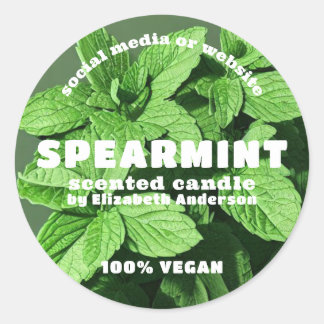 Spearmint Candle Ronde Sticker