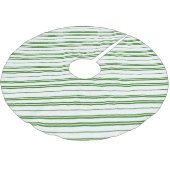 Spearmint Candy Cane Christmas Stripes Kerstboom Rok (Gekanteld)