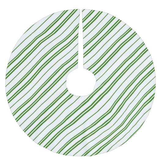 Spearmint Candy Cane Christmas Stripes Kerstboom Rok (Voorkant)