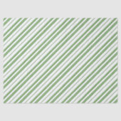 Spearmint Candy Cane Christmas Stripes Tissuepapier (Voorkant)