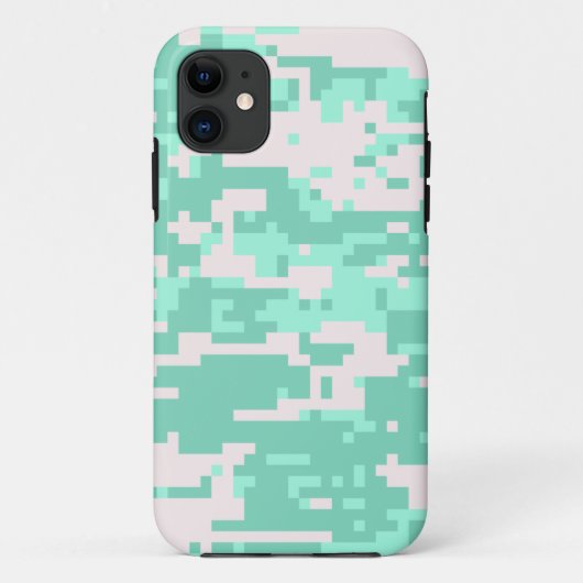 Spearmint Digitale Camouflagepatroon Case-Mate iPhone Case (Achterkant)