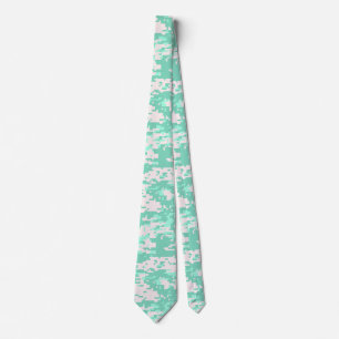 Spearmint Digitale Camouflagepatroon Stropdas