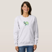 Spearmint Green Ice Dragon Christmas Sweatshirt (Voorkant volledig)