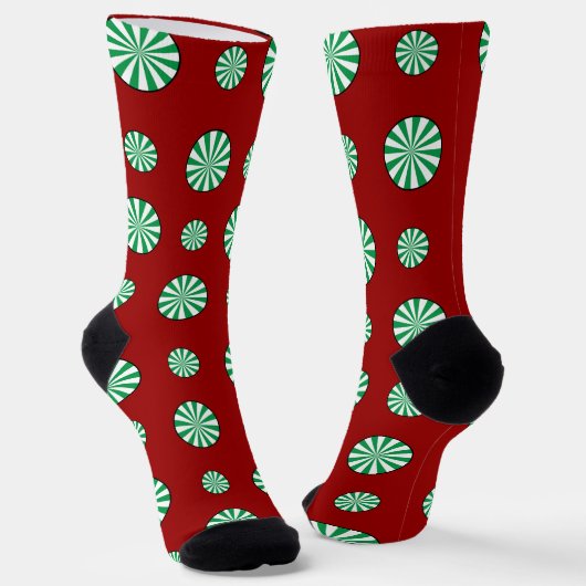 Spearmint Polka Dots Sokken (Gebogen)