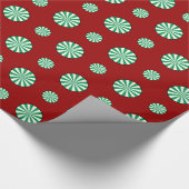 Spearmint Polka stippen inpakpapier (Hoek)
