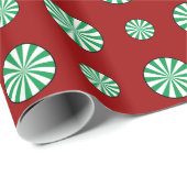 Spearmint Polka stippen inpakpapier (Rol Hoek)