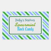 Spearmint rock snoep label (Voorkant)