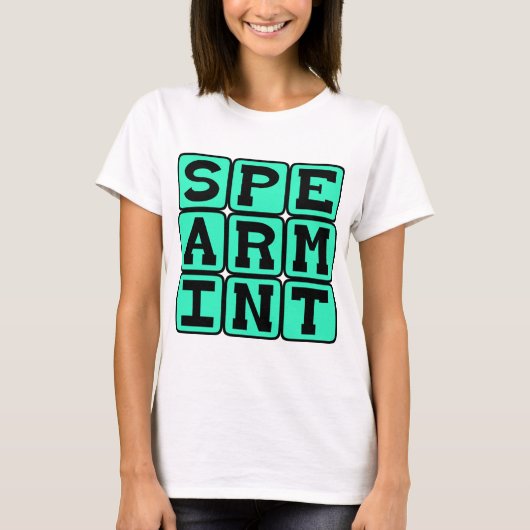 Spearmint, Smaak Kauwgom T-shirt (Voorkant)