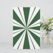 Spearmint Stripe Snoep Briefpapier (Staand voorkant)